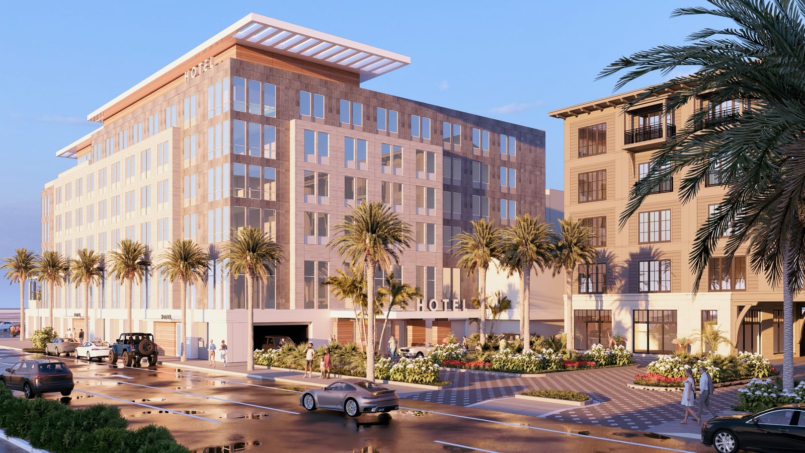 Channel South — Gulfport Town Center master rendering